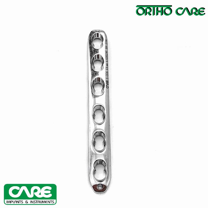 Пластина пряма вузька з кутовою стабільністю під гвинти Ø 4,5/5,0 мм.